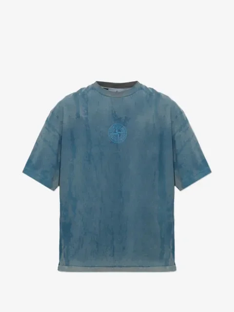 Heart-Logo Knit Polo Shirt